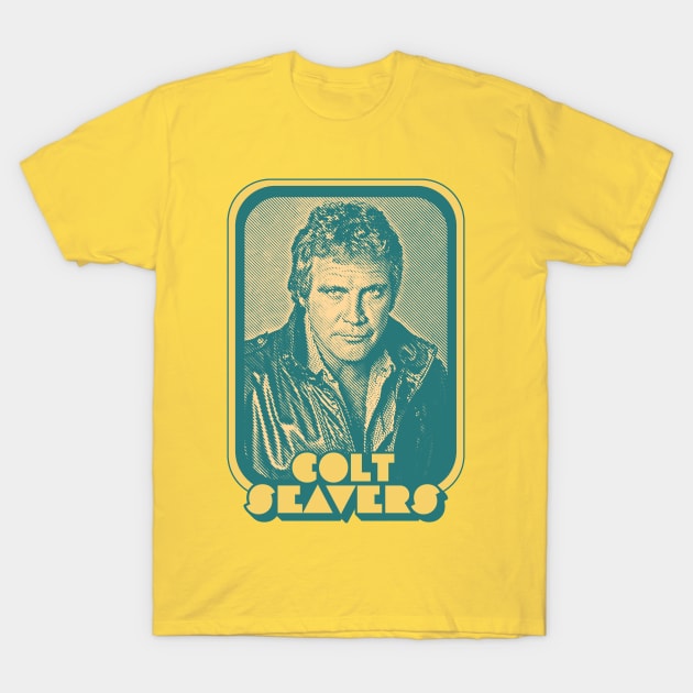 Colt Seavers / 80s TV Retro Design T-Shirt by DankFutura